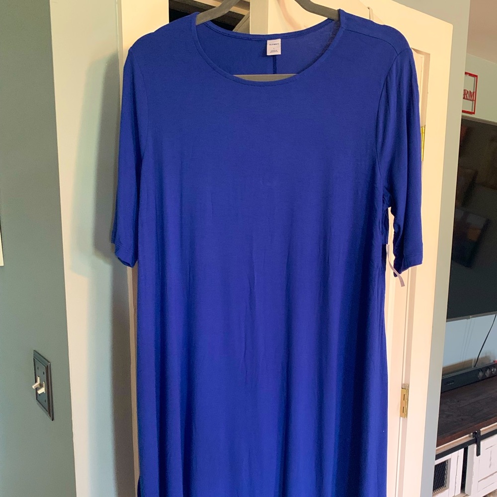 NWT deep blue old navy dress. Size L